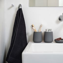 Zone Denmark Classic ręcznik 140x70 cm bawełniany czarny 330491