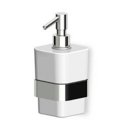 Zucchetti Soft dozownik do mydła 350 ml ścienny nikiel błyszczący ZAC715.C8
