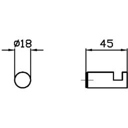 Zucchetti Brim haczyk chrom ZAD550