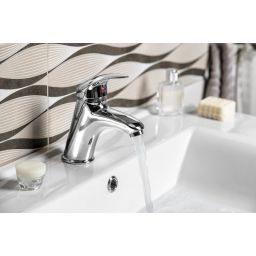 Aqualine Kasiopea bateria umywalkowa stojąca chrom 1107-02