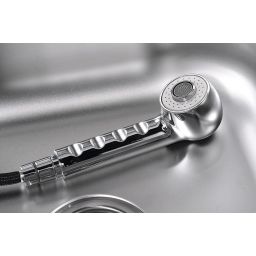 Aqualine Kasiopea bateria kuchenna stojąca z wyciąganą wylewką chrom 1107-70