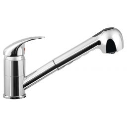 Aqualine Kasiopea bateria kuchenna stojąca z wyciąganą wylewką chrom 1107-70