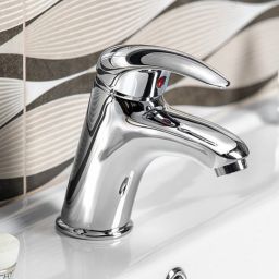 Aqualine Kasiopea bateria umywalkowa stojąca chrom 1107-02
