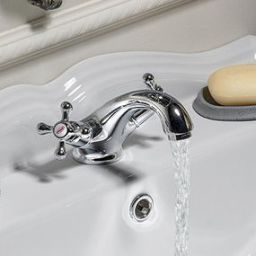 Aqualine Victoria bateria umywalkowa stojąca chrom VC02