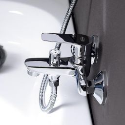 Aqualine Lotta bateria wannowo-prysznicowa ścienna chrom LT610