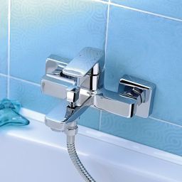Aqualine Factor bateria wannowo-prysznicowa ścienna chrom FC310