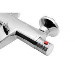 Aqualine Action bateria wannowo-prysznicowa ścienna termostatyczna chrom MB106