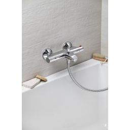 Aqualine Action bateria wannowo-prysznicowa ścienna termostatyczna chrom MB106