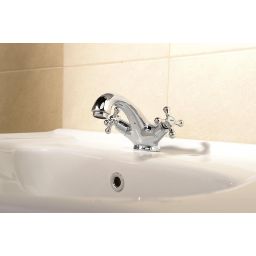 Aqualine Victoria bateria umywalkowa stojąca chrom VC02