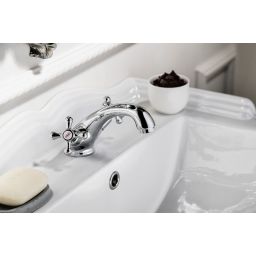 Aqualine Victoria bateria umywalkowa stojąca chrom VC02