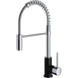 Alveus Helix bateria kuchenna stojąca chrom błyszczący/czarny połysk 1129033