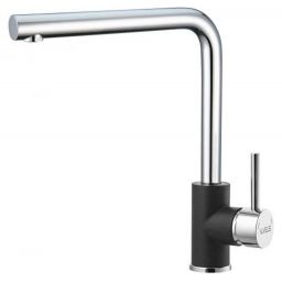 Alveus Selma bateria kuchenna stojąca chrom/czarny 1129043