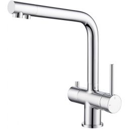 Blue Water Crystal bateria kuchenna stojąca z podłączeniem do filtra wody chrom