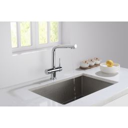 Blue Water Crystal bateria kuchenna stojąca z podłączeniem do filtra wody chrom