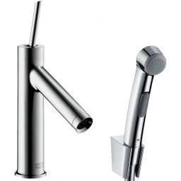 Axor Starck bateria umywalkowa z słuchawką typu Bidette EcoSmart chrom 10300000