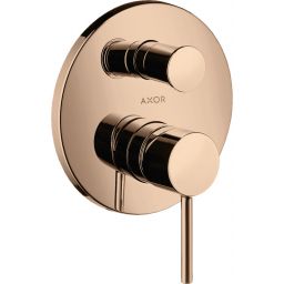 Axor Starck bateria wannowo-prysznicowa podtynkowa złota 10418300