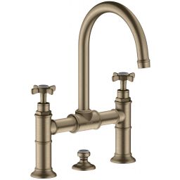 Axor Montreux bateria umywalkowa stojąca EcoSmart nikiel szczotkowany 16510820