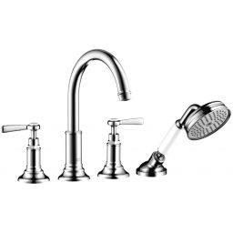 Axor Montreux bateria wannowo-prysznicowa 4-otworowa nikiel szczotkowany 16550820