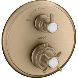 Axor Montreux bateria prysznicowa podtynkowa termostatyczna brąz szczotkowany 16800140