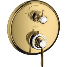 Axor Montreux bateria prysznicowa podtynkowa termostatyczna złoty optyczny polerowany 16801990