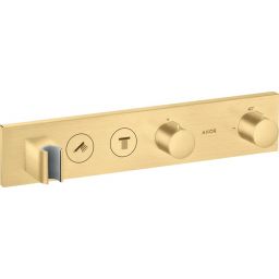 Axor ShowerSolutions bateria wannowo-prysznicowa podtynkowa termostatyczna złoty optyczny szczotkowany 18355250