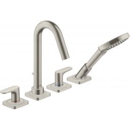Axor Citterio M bateria wannowo-prysznicowa 4-otworowa stal szlachetna optyczna 34444800