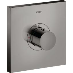Axor ShowerSelect Square bateria prysznicowa podtynkowa termostatyczna czarny chrom polerowany 36718330