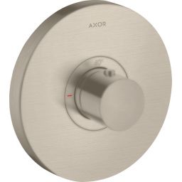 Axor ShowerSelect Round bateria prysznicowa podtynkowa termostatyczna HighFlow nikiel szczotkowany 36721820