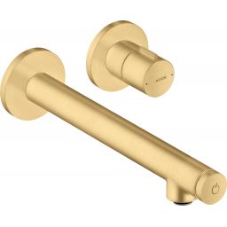 Axor Uno 220 bateria umywalkowa podtynkowa EcoSmart złoty optyczny szczotkowany 45113250