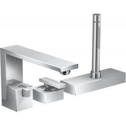 Axor Egde bateria wannowo-prysznicowa 3-otworowa szlif diamentowy chrom 46431000