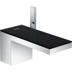 Axor MyEdition bateria umywalkowa stojąca EcoSmart chrom/czarne szkło 47010600