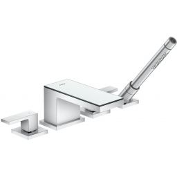 Axor MyEdition bateria wannowo-prysznicowa 4-otworowa chrom/szkło 47430000