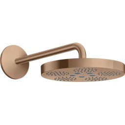 Axor One deszczownica z ramieniem 28x28 cm okrągła Brushed Red Gold 48491310
