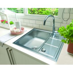 Berg Rill zlewozmywak stalowy 61.5x50 cm wpuszczany stal szczotkowana LTL615.500GT8