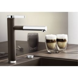 Blanco Linees-S bateria kuchenna stojąca Silgranit antracyt/chrom 518438