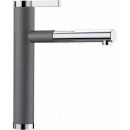 Blanco Linee-S bateria kuchenna stojąca Silgranit szarość skały/chrom 518804