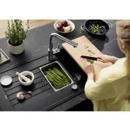 Blanco Mila-S bateria kuchenna stojąca z wyciąganą wylewką chrom 519810