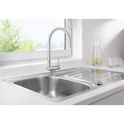 Blanco Coressa-F bateria kuchenna stojąca podokienna chrom 521543