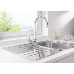 Blanco Coressa-F bateria kuchenna stojąca podokienna chrom 521544