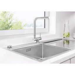 Blanco Laressa-F bateria kuchenna stojąca podokienna chrom 521545