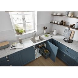 Blanco Lanora-S bateria kuchenna stojąca stal szlachetna szczotkowana 523123