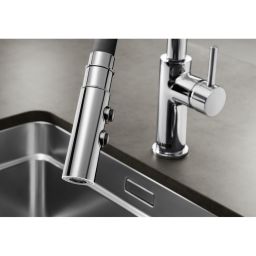 Blanco Catris-S Flexo bateria kuchenna stojąca chrom-czarna 525791