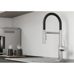 Blanco Catris-S Flexo bateria kuchenna stojąca stal-czarna 525792