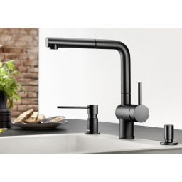 Blanco Linus-S bateria kuchenna stojąca czarna 525807