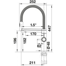 Blanco Evol-S Pro bateria kuchenna stojąca z podłączeniem do filtra wody satin gold 527430