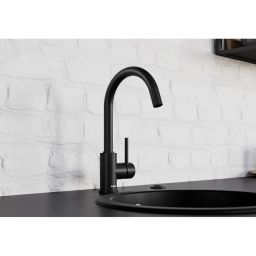 Blanco Mida bateria kuchenna stojąca czarny mat 526649