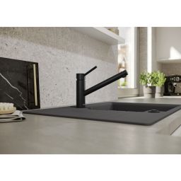 Blanco Kano bateria kuchenna stojąca czarny mat 526667