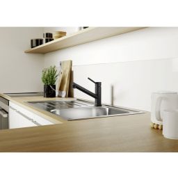 Blanco Kano-S bateria kuchenna stojąca czarny mat 526668