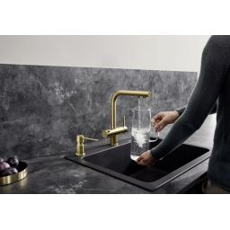 Blanco Fontas-S II Filter bateria kuchenna stojąca z podłączeniem do filtra wody złoty satynowy 526694