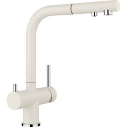 Blanco Fontas-S II bateria kuchenna stojąca z podłączeniem do filtra wody Silgranit delikatny biały/chrom 526947